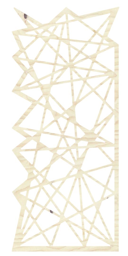 Shards Trellis (low) - with 1 x flat/1 x shaped side